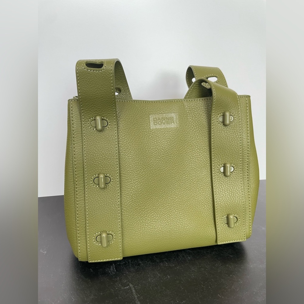 Dagne Dover Tokyo Turnlock Tote in Pickle